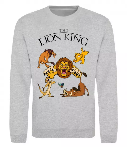 Свитшот The Lion King set Серый меланж фото