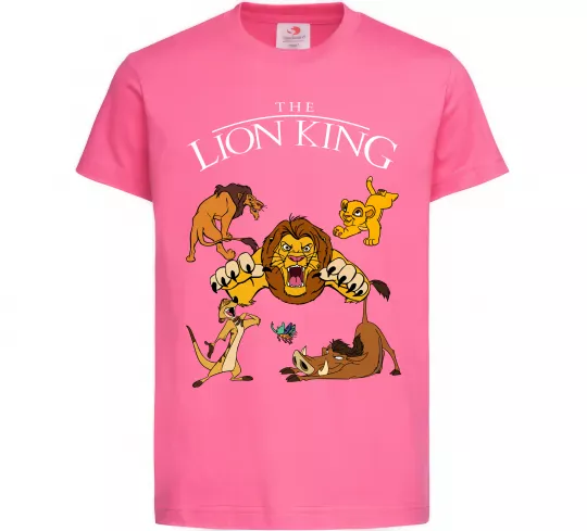 Дитяча футболка The Lion King set Яскраво-рожевий фото