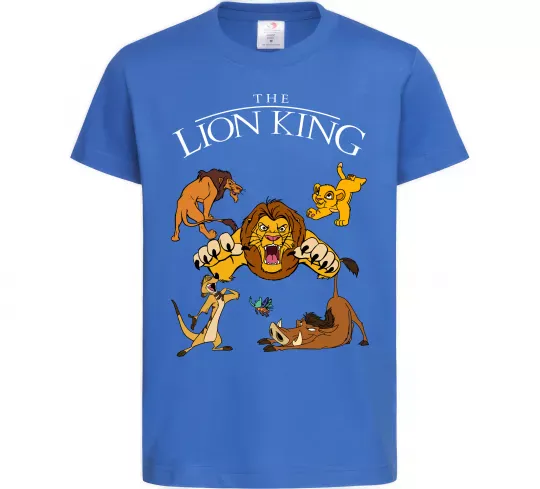 Дитяча футболка The Lion King set Яскраво-синій фото