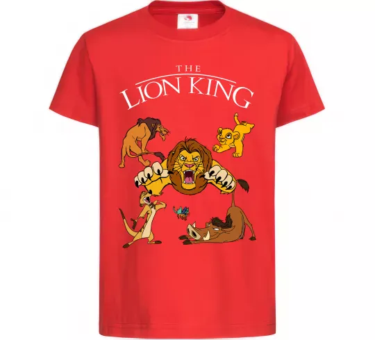 Дитяча футболка The Lion King set Червоний фото