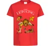 Дитяча футболка The Lion King set Червоний фото