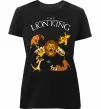 Жіноча преміум футболка The Lion King set Чорний фото