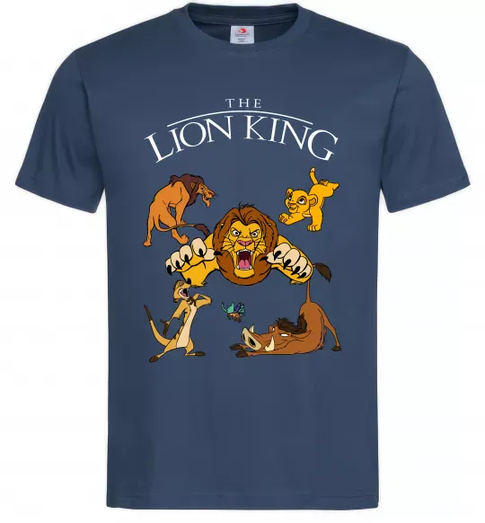 Чоловіча футболка The Lion King set Темно-синій фото
