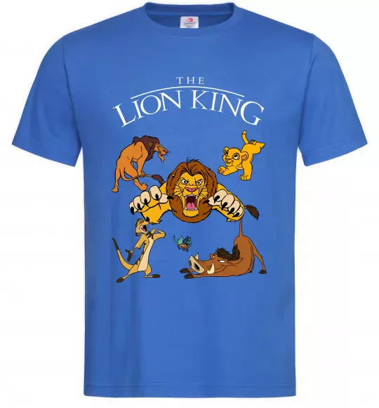 Чоловіча футболка The Lion King set Яскраво-синій фото