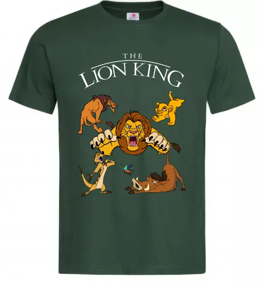 Чоловіча футболка The Lion King set Темно-зелений фото