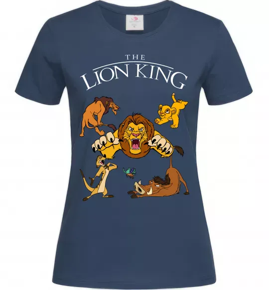Жіноча футболка The Lion King set Темно-синій фото