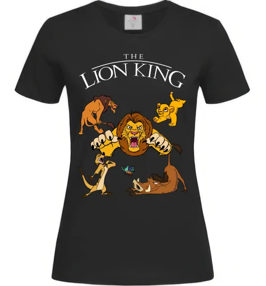 Жіноча футболка The Lion King set Чорний фото