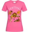 Жіноча футболка The Lion King set Яскраво-рожевий фото