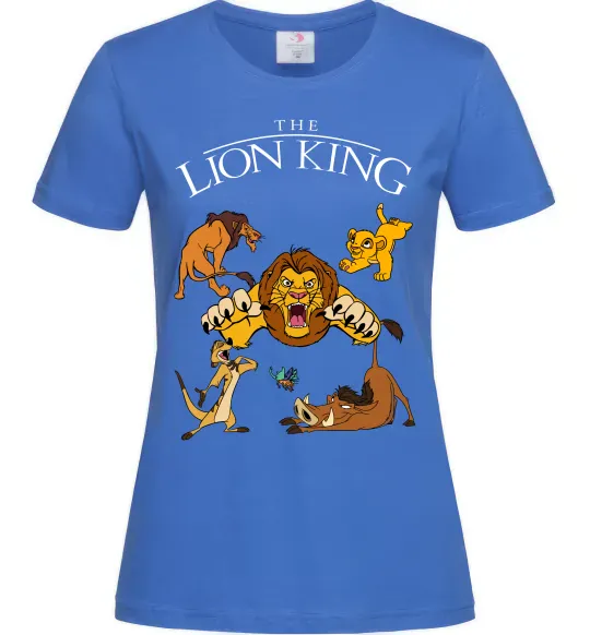 Жіноча футболка The Lion King set Яскраво-синій фото