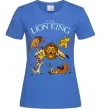 Жіноча футболка The Lion King set Яскраво-синій фото
