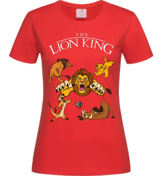 Жіноча футболка The Lion King set Червоний фото