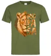 Мужская футболка Lion King Mufasa Оливковый фото