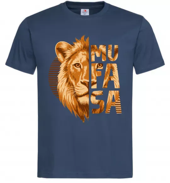 Мужская футболка Lion King Mufasa Темно-синий фото