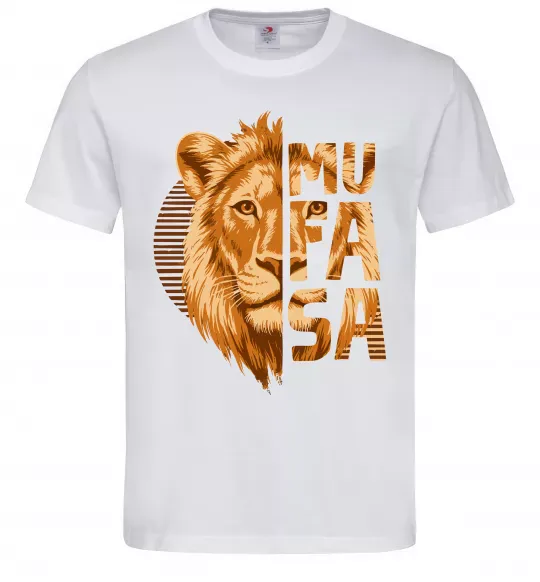 Мужская футболка Lion King Mufasa Белый фото