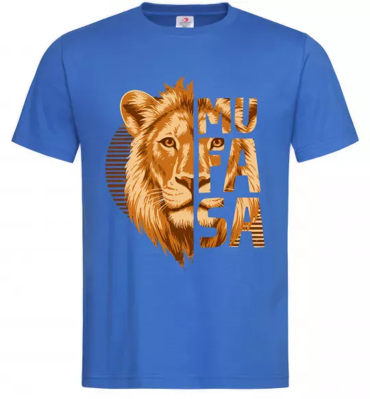 Мужская футболка Lion King Mufasa Ярко-синий фото