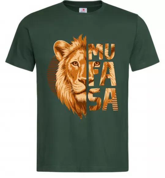 Мужская футболка Lion King Mufasa Темно-зеленый фото