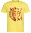 Мужская футболка Lion King Mufasa Лимонный фото