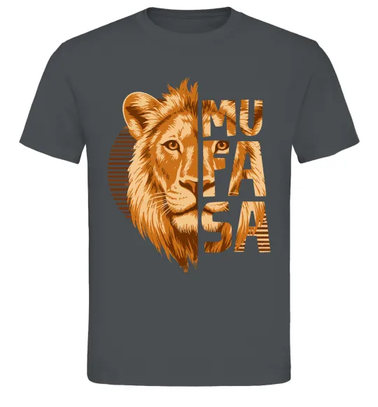 Мужская футболка Lion King Mufasa Графит фото