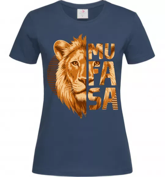 Женская футболка Lion King Mufasa Темно-синий фото