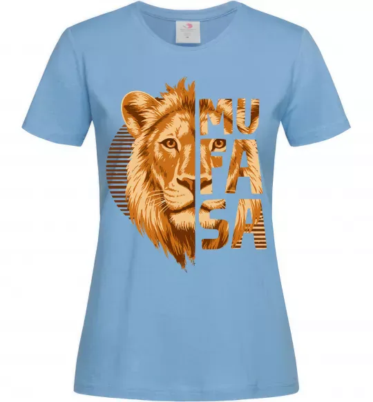 Женская футболка Lion King Mufasa Голубой фото