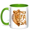 Чашка с цветной ручкой Lion King Mufasa Зеленый фото