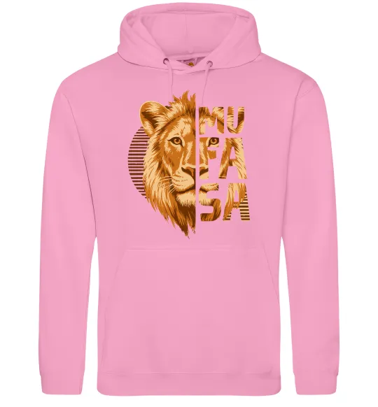 Чоловіча толстовка (худі) Lion King Mufasa Рожевий фото