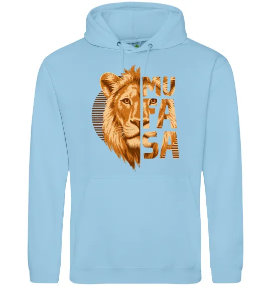 Чоловіча толстовка (худі) Lion King Mufasa Блакитний фото