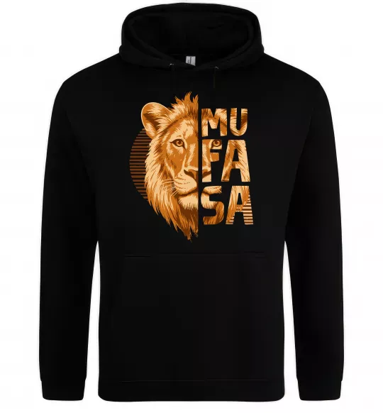 Женская толстовка (худи) Lion King Mufasa Черный фото
