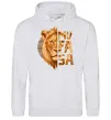 Женская толстовка (худи) Lion King Mufasa Серый меланж фото