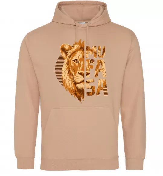 Женская толстовка (худи) Lion King Mufasa Песочный фото