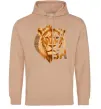 Женская толстовка (худи) Lion King Mufasa Песочный фото