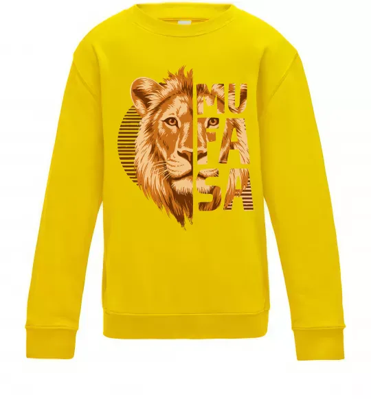 Детский Свитшот Lion King Mufasa Солнечно желтый фото