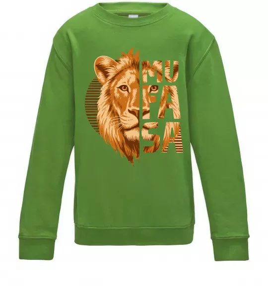 Детский Свитшот Lion King Mufasa Лаймовый фото