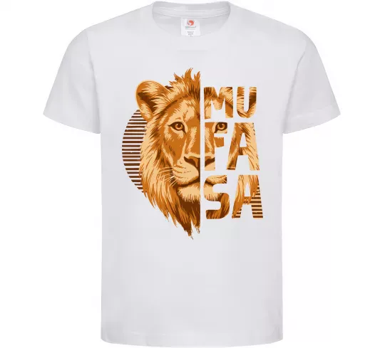 Дитяча футболка Lion King Mufasa Білий фото