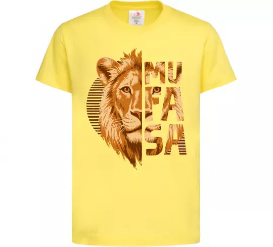 Дитяча футболка Lion King Mufasa Лимонний фото