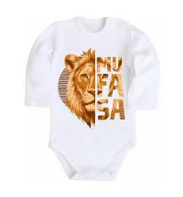 Детский боди Lion King Mufasa Белый фото