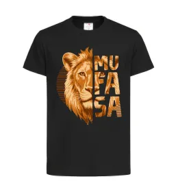 Детская футболка Lion King Mufasa Черный фото