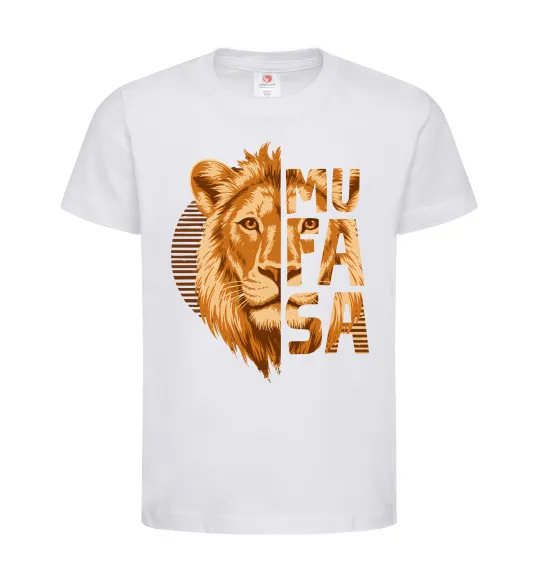 Детская футболка Lion King Mufasa Белый фото
