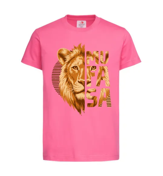 Детская футболка Lion King Mufasa Ярко-розовый фото