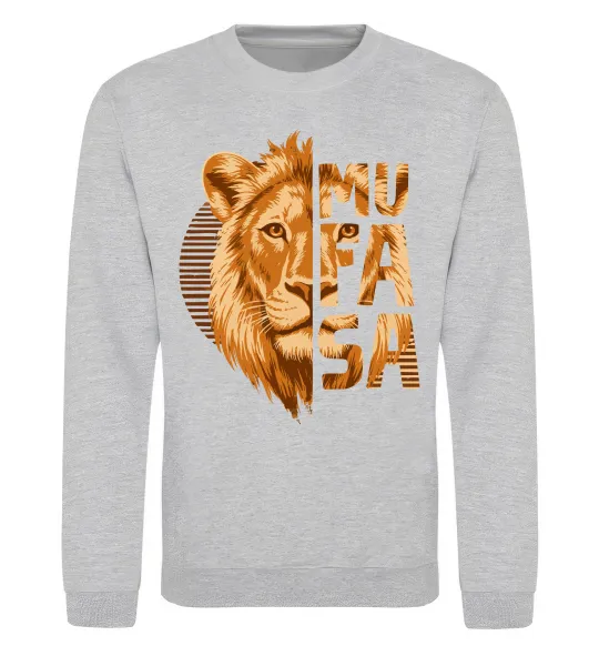 Свитшот Lion King Mufasa Серый меланж фото