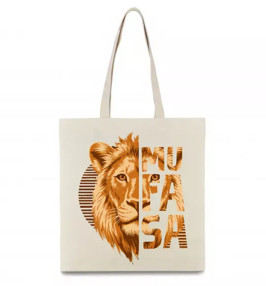 Эко-сумка Lion King Mufasa Бежевый фото