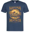 Мужская футболка Hakuna Matata The Lion King Темно-синий фото