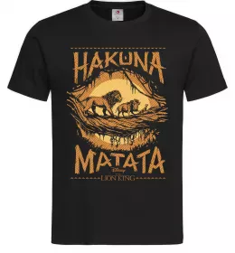 Мужская футболка Hakuna Matata The Lion King Черный фото