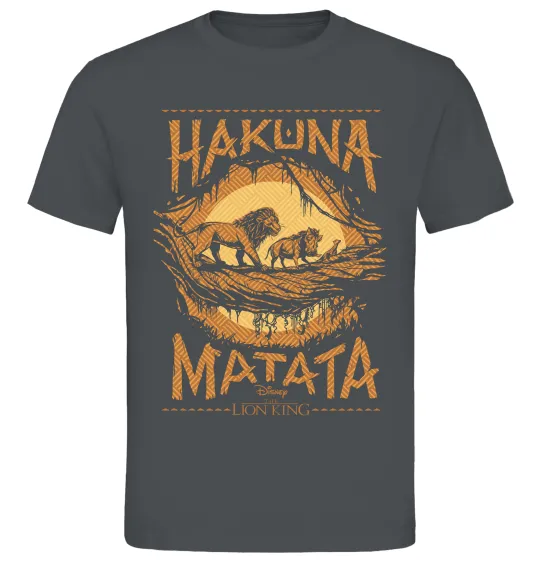 Мужская футболка Hakuna Matata The Lion King Графит фото