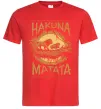 Мужская футболка Hakuna Matata The Lion King Красный фото