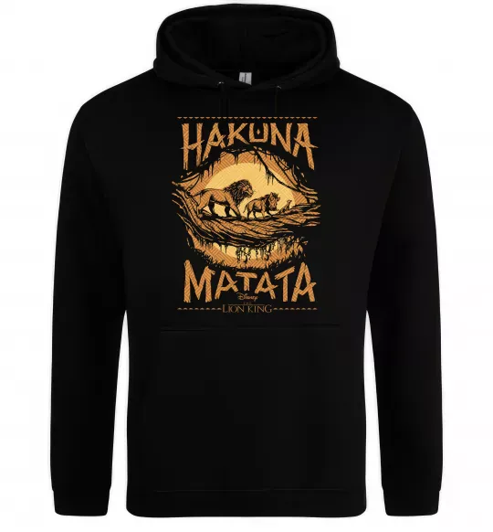 Жіноча толстовка (худі) Hakuna Matata The Lion King Чорний фото