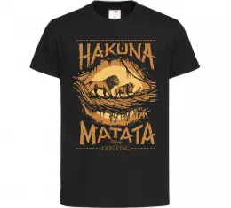 Детская футболка Hakuna Matata The Lion King Черный фото