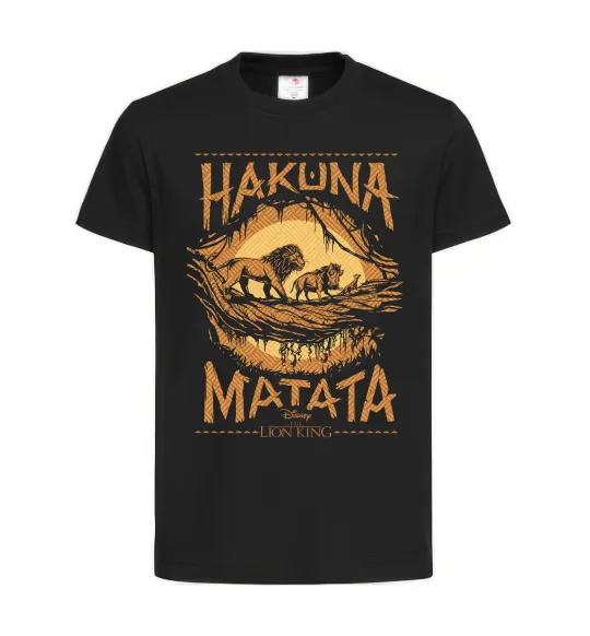 Дитяча футболка Hakuna Matata The Lion King Чорний фото