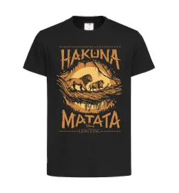Детская футболка Hakuna Matata The Lion King Черный фото
