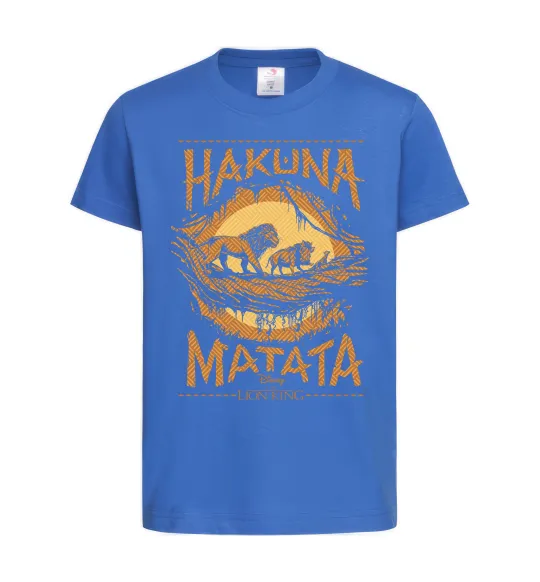 Дитяча футболка Hakuna Matata The Lion King Яскраво-синій фото